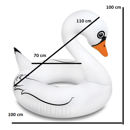 Obrázek z Nafukovací kruh Bílá labuť