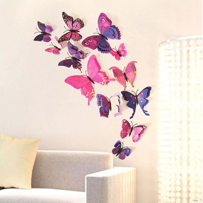 Obrázek 3D motýlci na zeď