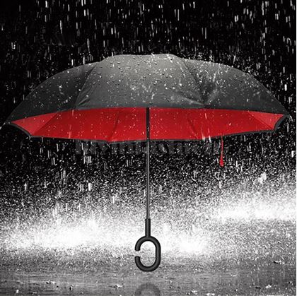 Obrázek z Obrácený deštník - červený