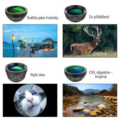 Obrázek Sada objektivů na telefon