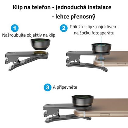 Obrázek z Sada objektivů na telefon