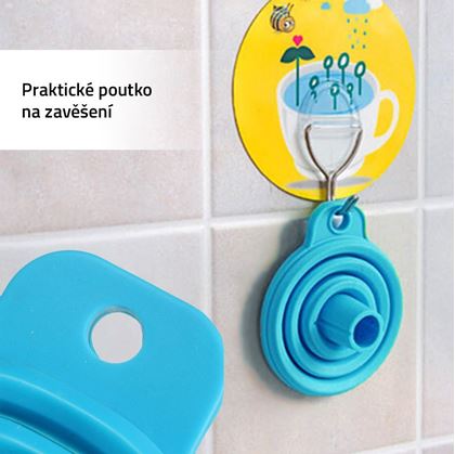 Obrázek z Skládací silikonový trychtýř