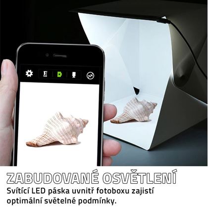 Obrázek z Mini fotobox s LED osvětlením