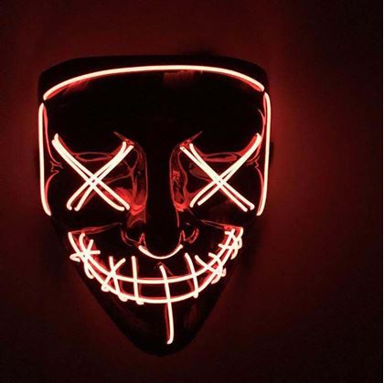 Obrázek z Děsivá svítící maska - červená