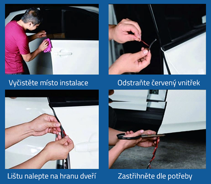 	samolepící lišty na auto
