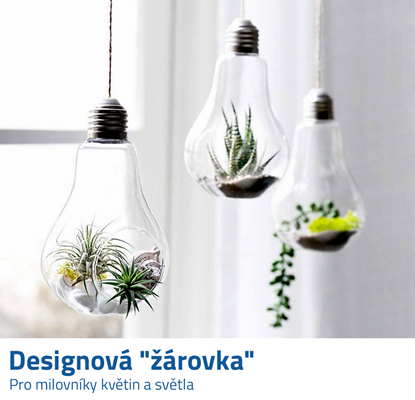 Závěsná dekorace ve tvaru žárovky