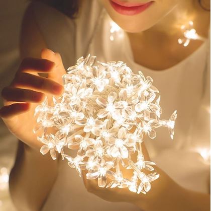 Obrázek z LED světelný řetěz - třešňový květ