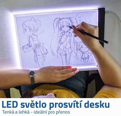 Svítící LED deska na obkreslování	