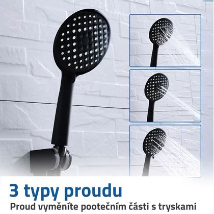 Obrázek z Sprchová hlavice - černá