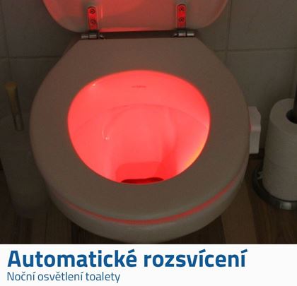Automatické světlo na wc