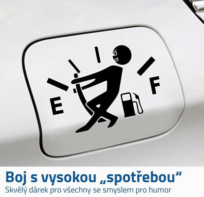 Samolepka na kryt nádrže