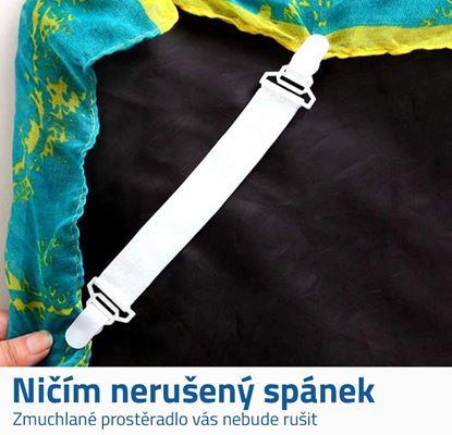 Napínáky na prostěradlo 4 ks