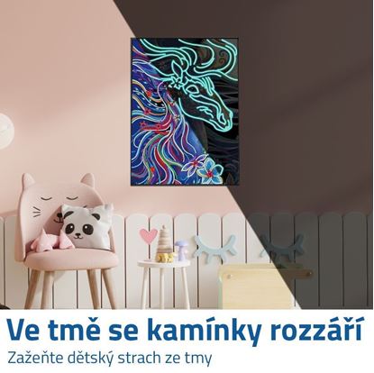 Diamantové malování svítící ve tmě