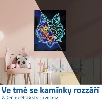 Diamantové malování svítící ve tmě