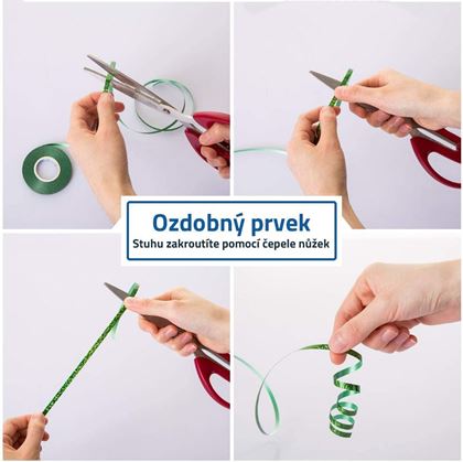 Obrázek z Dárková stuha 200 m - bílá