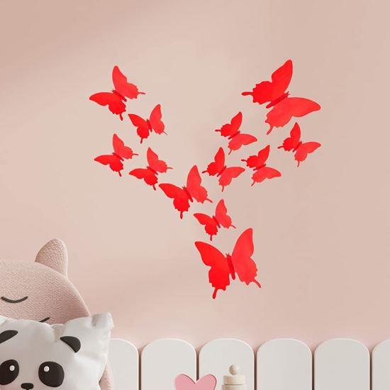 3D motýlci na zeď