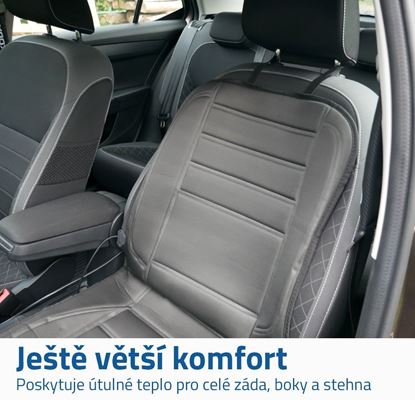 Vyhřívaný potah na autosedadlo