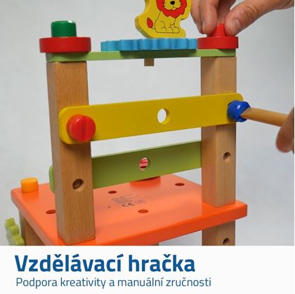 Dřevěná vzdělávací židlička