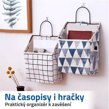 látkový závěsný organizér