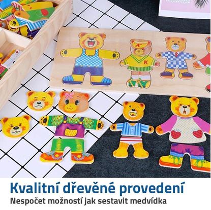 Medvídková dřevěná stavebnice