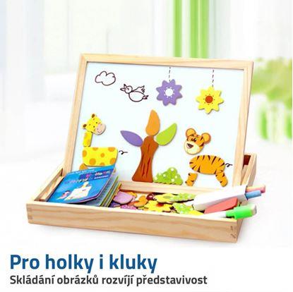 Dřevěná magnetická tabulka
