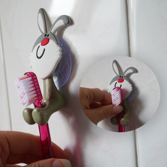 Obrázek z Dětský držák na zubní kartáček - zajíček