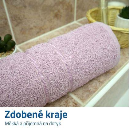 Obrázek z Osuška 100% bavlna 70 x 120 cm - fialová