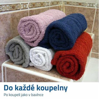 Obrázek z Osuška 100% bavlna 70 x 120 cm - modrá