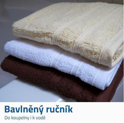 Obrázek z Ručník 100% bavlna 50 x 100 cm - bílý