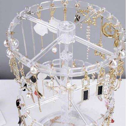 Obrázek z Otočný stojan na šperky - transparentní
