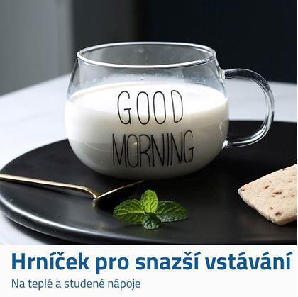 Obrázek z Skleněný hrnek Good morning