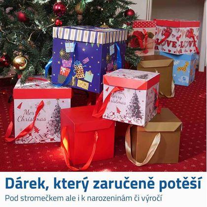 Obrázek z Dárková krabička 15 cm -  vánoční stromek