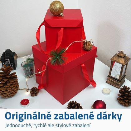 Obrázek z Dárková krabička 15 cm -  červená