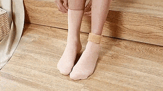 Hřejivé ponožky s kožíškem
