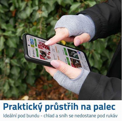 Obrázek z Hřejivé návleky na ruce - světle šedé