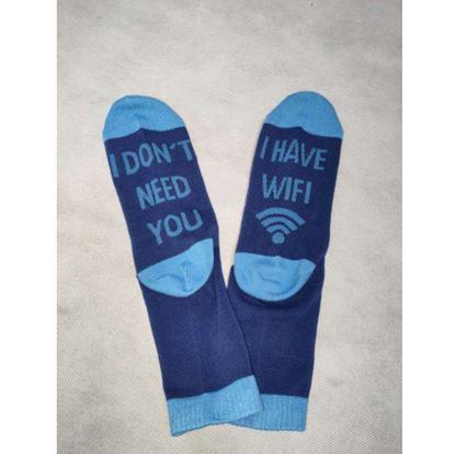 Obrázek Ponožky - nepotřebuji tě, mám Wi-Fi