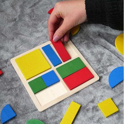 Obrázek z Dětské geometrické puzzle - čtverce