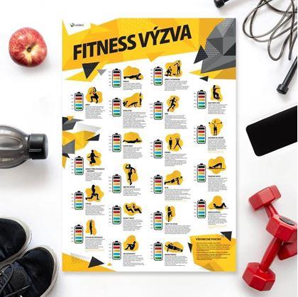 stírací plakát fitness výzva