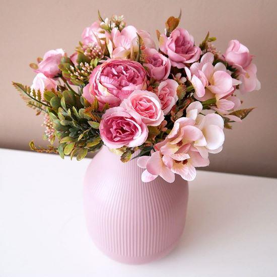 Obrázek z Dekorativní umělé květiny - růžové