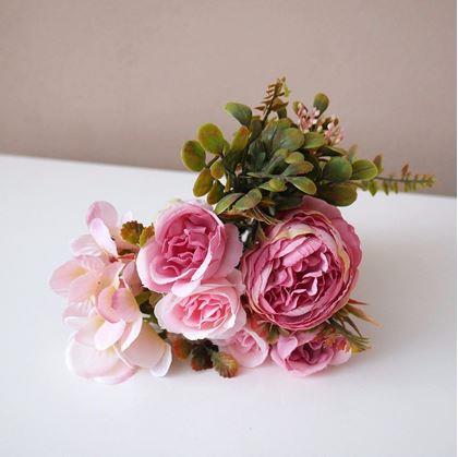 Obrázek z Dekorativní umělé květiny - růžové