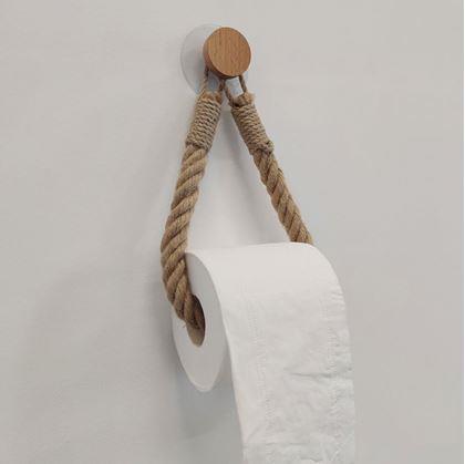 Držák na toaletní papír - lano