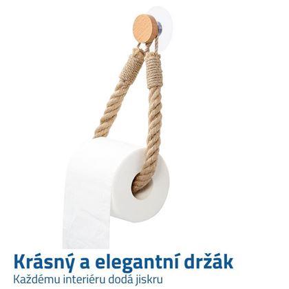 Držák na toaletní papír - lano