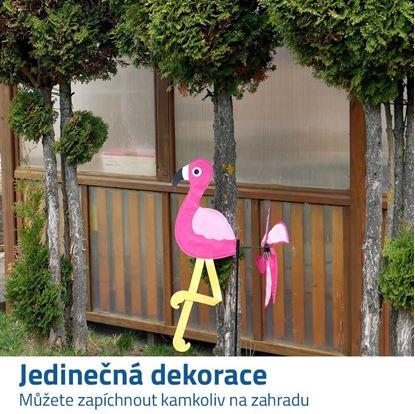 Obrázek Větrník na zahradu - plameňák