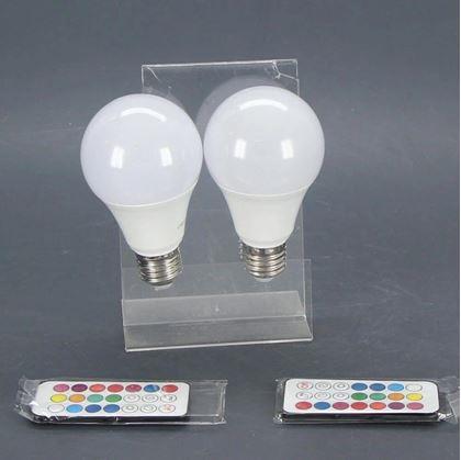 Barevné LED žárovky 2 ks