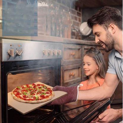 Obrázek Kámen na pizzu s dřevěnou špachtlí