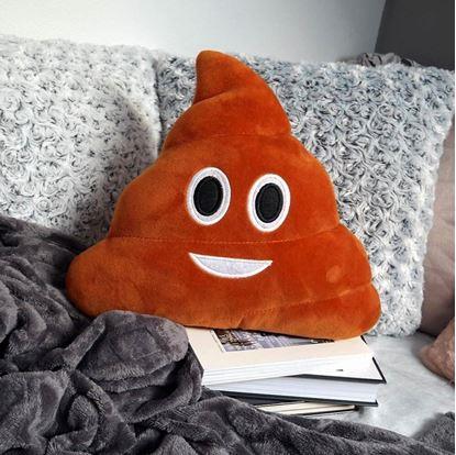 Emoji polštář kakánek