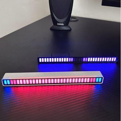 Obrázek z LED světelný panel reagující na zvuk - černý