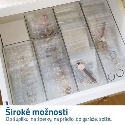 Transparentní organizér - obdélníkový