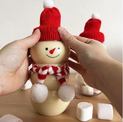 Obrázek z Lahvička na domácí vaječňák - sněhuláček
