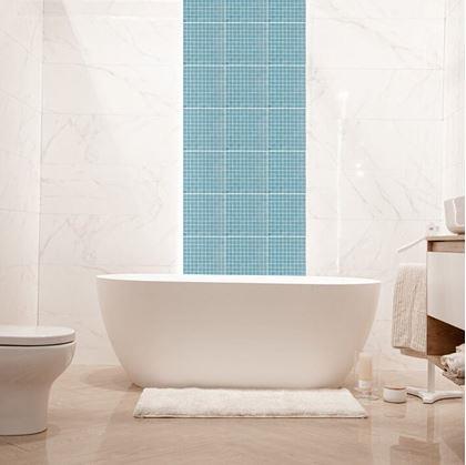 Obrázek z Mozaika na mřížce - světle modrá